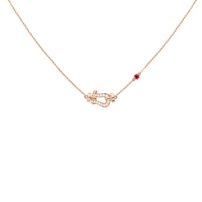 FRED FORCE 10 NECKLACE SMALL MODEL ROSE GOLD 7B0289
